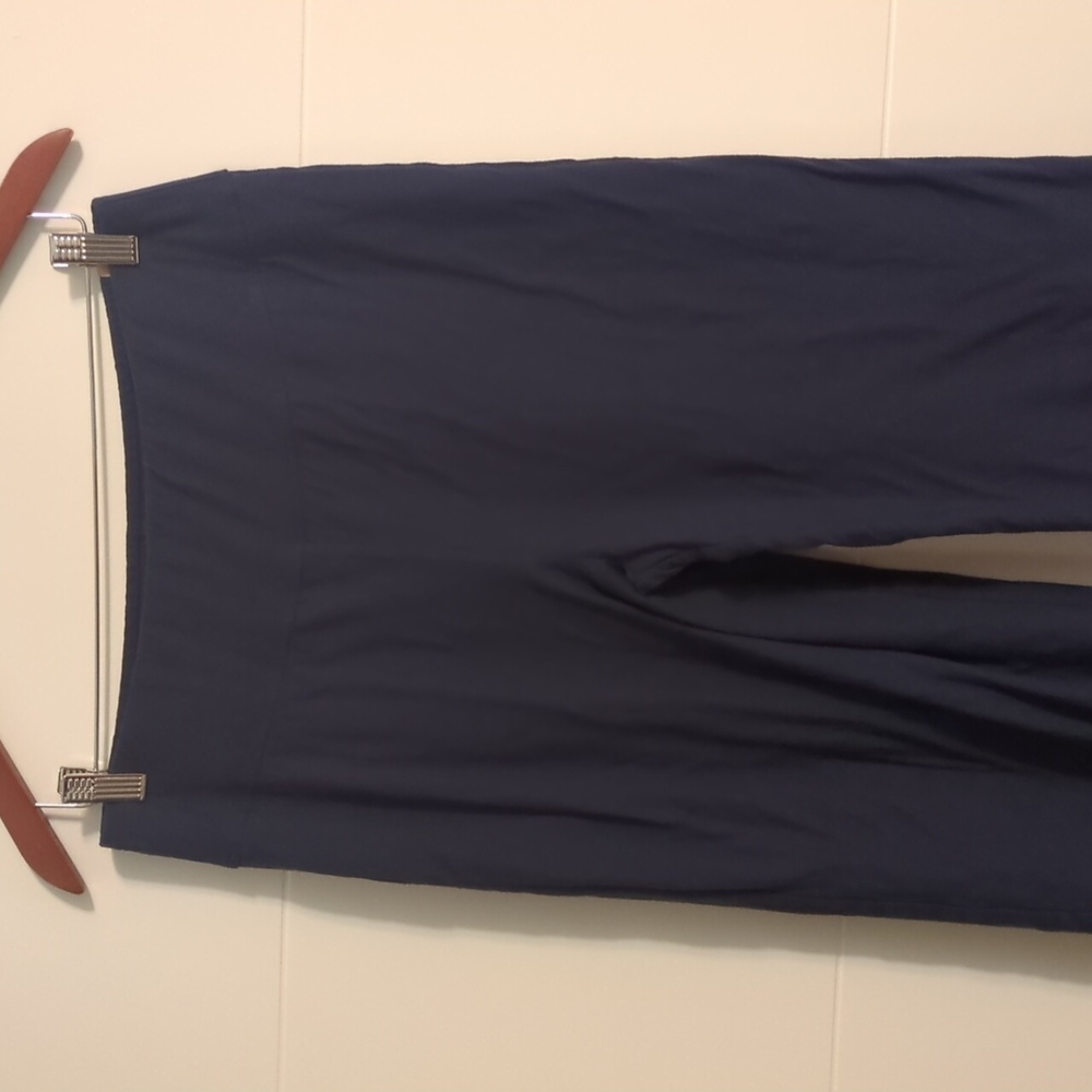 Lunya Navy Wide Leg Pants - Picture 2 of 7